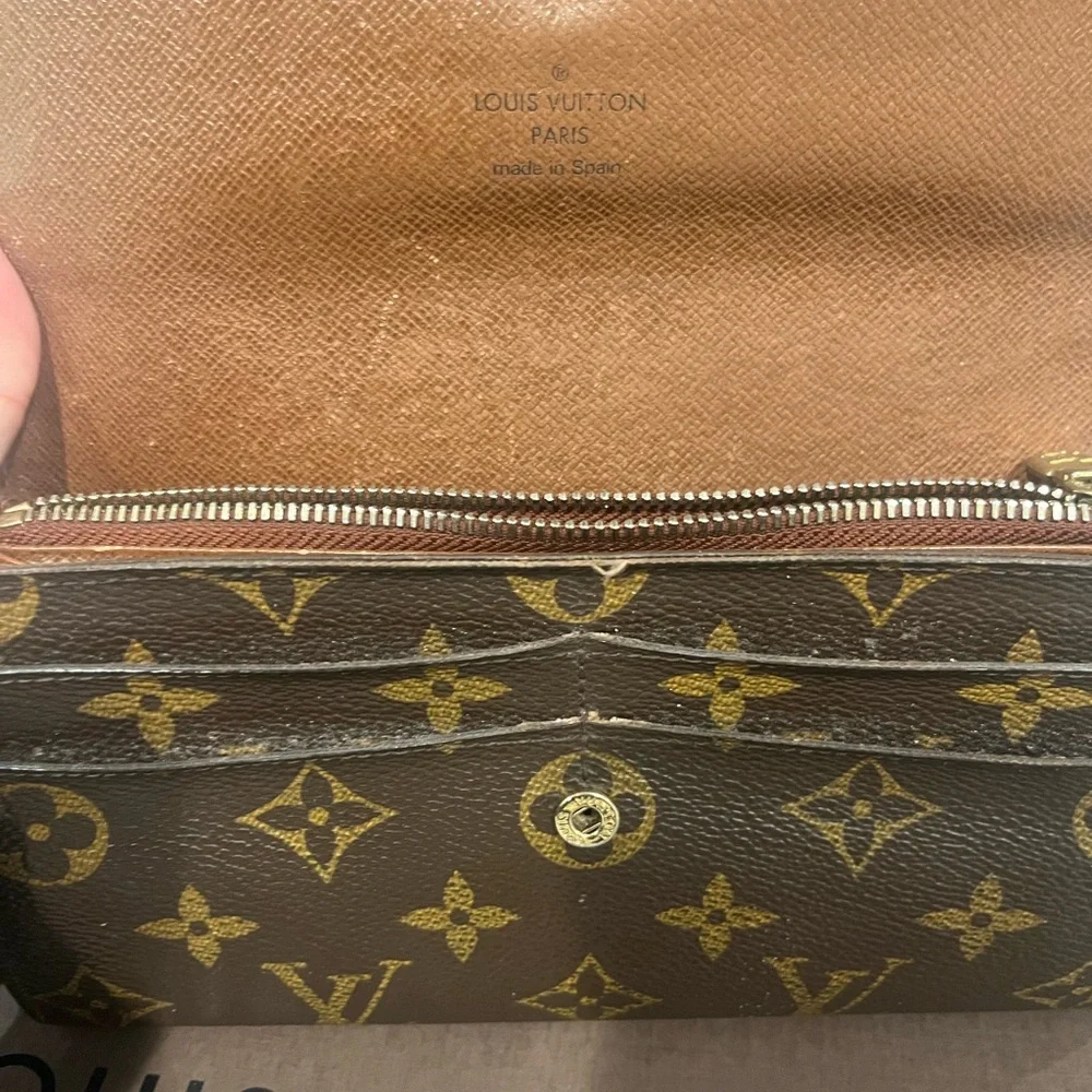 Louis Vuitton Monogram Brown Portefeuille Sarah Long Wallet - Picture 8 of 10